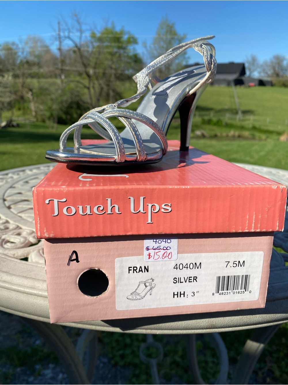 Touch Ups Silver Strappy High Heel Sandals